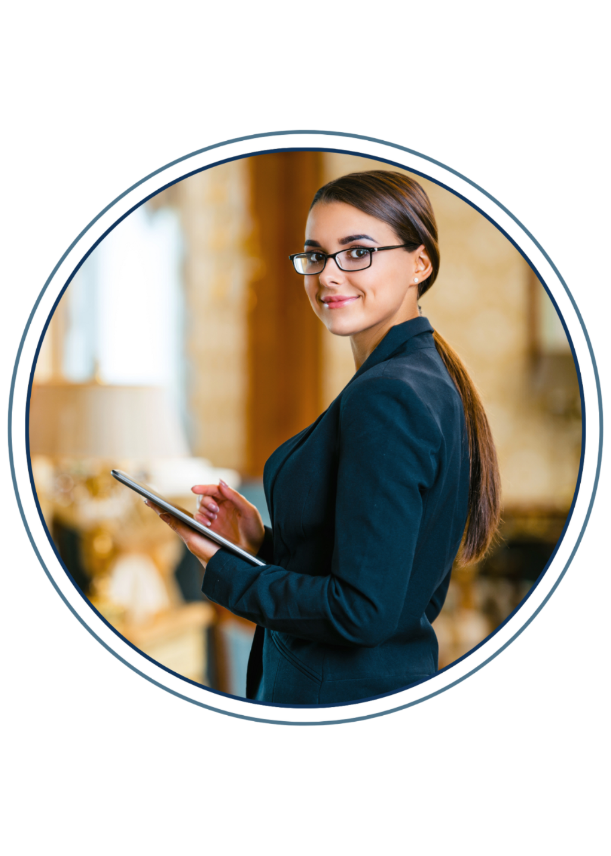 Hospitality Student with Ipad