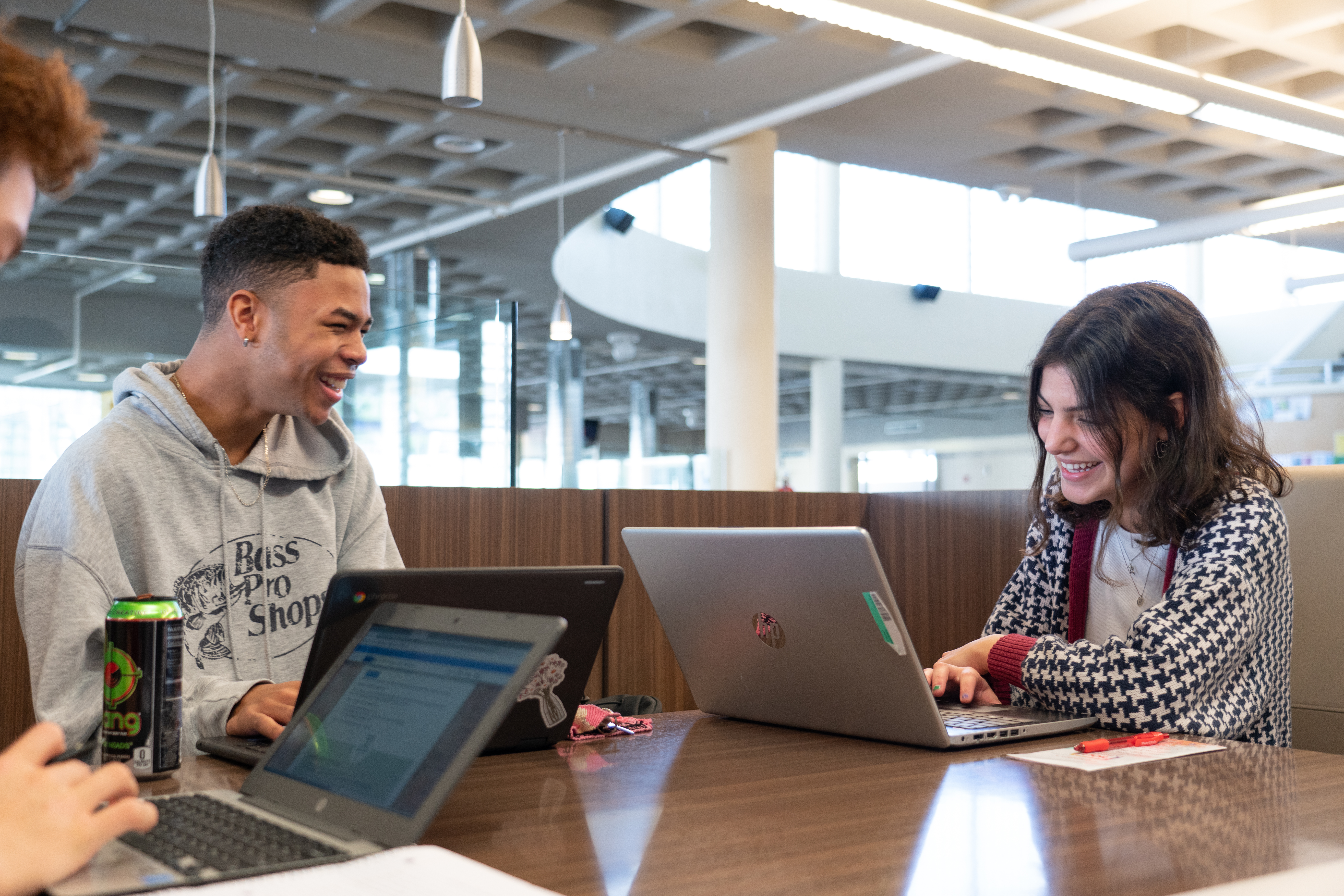Two Students with laptops